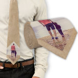 Corbata Foto de un Personalizado ruso beige<br><div class="desc">Rústico Personalizado beige corbata de cuello. Un regalo perfecto para él.</div>
