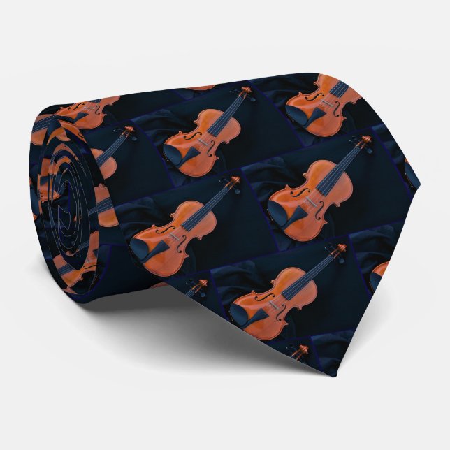 Corbata Foto de violín en primer plano (Enrollado)