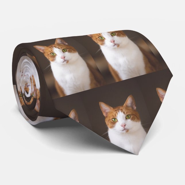 Corbata Foto Mascota personalizado personalizada (Enrollado)