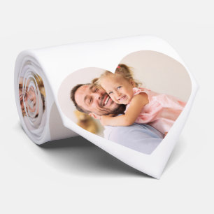 Corbata Foto personalizada de la familia cardiaca