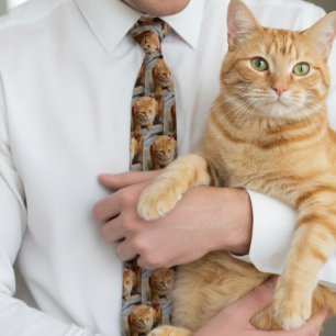 Corbata Foto Personalizada de Mascota Gato Perro