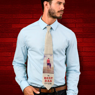 Corbata Foto rusa del Día del Mejor Papá Nunca Padre