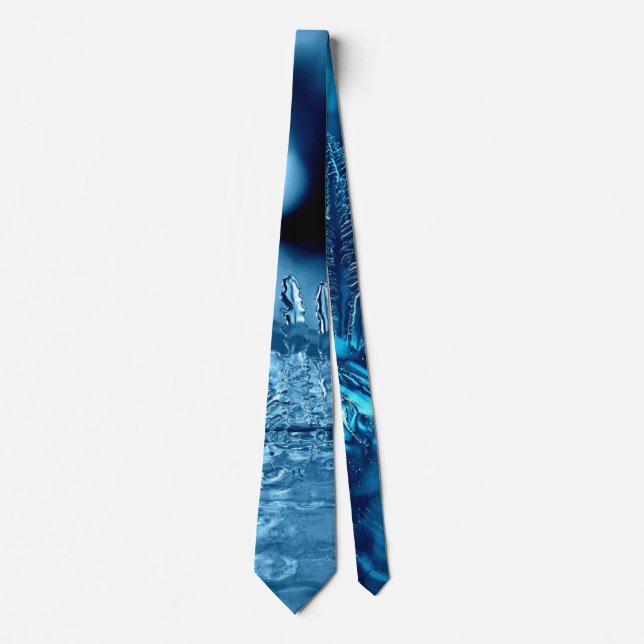 Corbata Fotografía de hielo azul (Anverso)