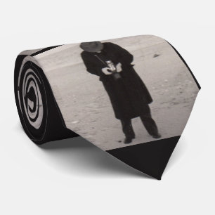 Corbata fotógrafo de los años 40 en la playa