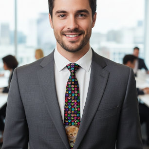 Corbata Fotos de perros felinos mascotas Personalizadas de