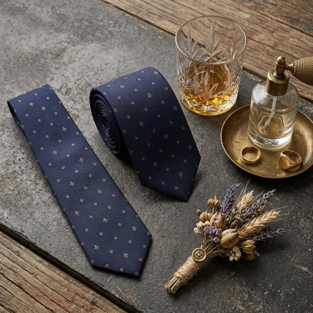 Corbata Foulard de lis dorada de la Marina (Subido por el creador)