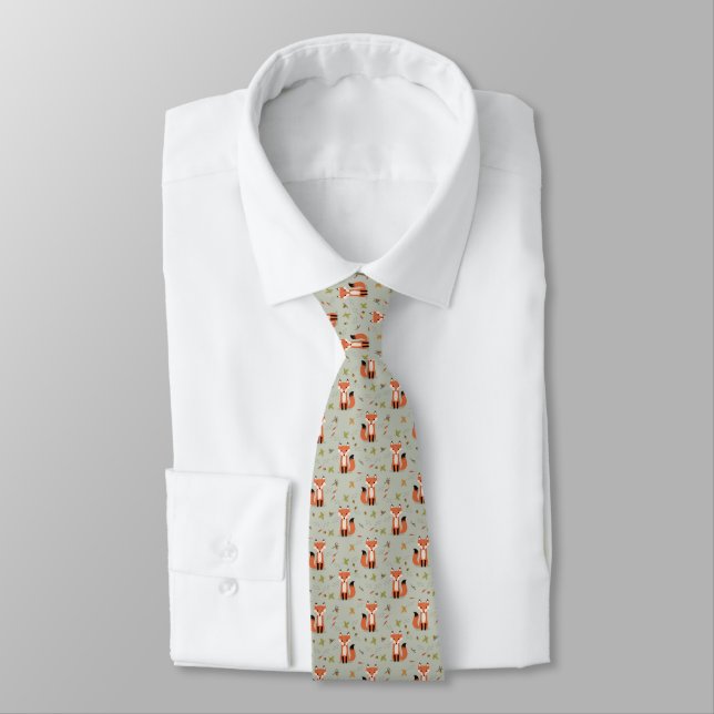Corbata Fox & Oak Leaves Tie (Atado)