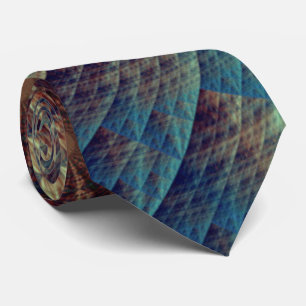 Corbata Fractal Abstract Swirls
