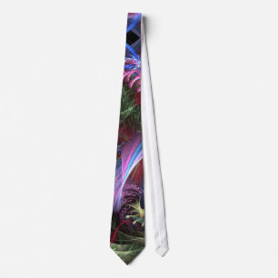 Corbata Fractal Abstracts Tie
