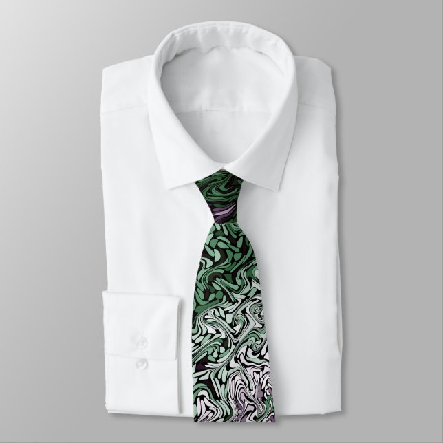 Corbata Fractal De Swirl (Atado)