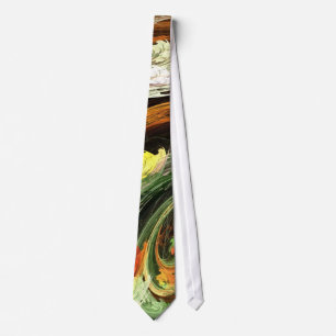 Corbata Fractal - viento que remolina de las hojas de