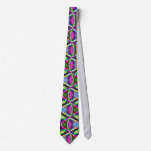 Corbata Fractura Metálica Colorida Lustre
