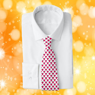 Corbata Frambuesas Patrón de Fruta Baya Rosa