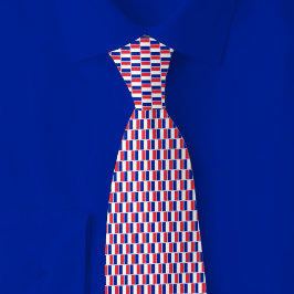 Corbata France Flag Brick Pattern