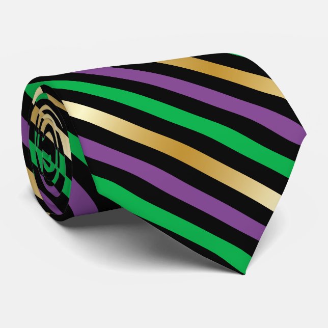 Corbata franja de baldosa fresca Mardi gra (Enrollado)