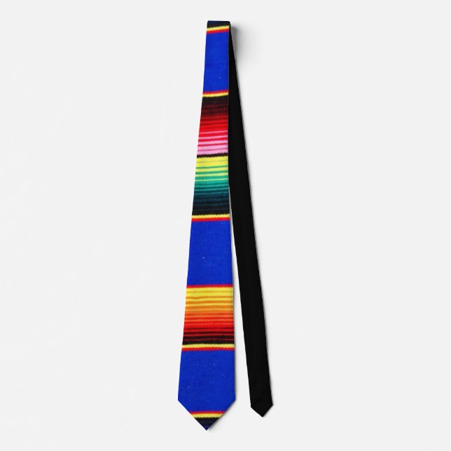 Corbata franjas coloridas de serape (Anverso)