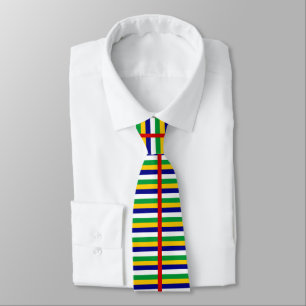Corbata franjas de la bandera de la República Centroafrica