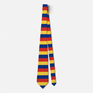 Corbata franjas de la bandera de Liechtenstein símbolo del