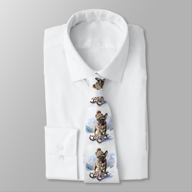 Corbata Französische Bulldogge Schlittenfahrt Bulldog (Atado)