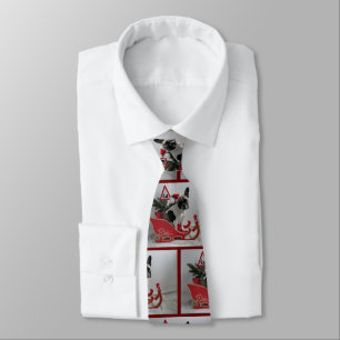 Corbata Französische Bulldoggen Weihnachten Krawatte