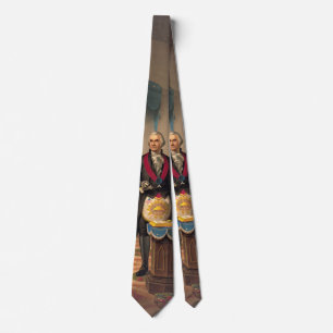 Corbata Freemason principal Washington 1870