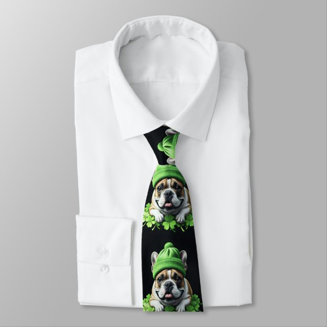 Corbata French Bulldog St. Patrick's Day Kleeblatt Glück (Atado)