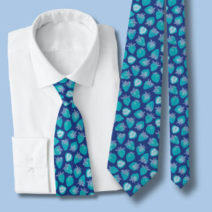 Corbata Fresa Azul