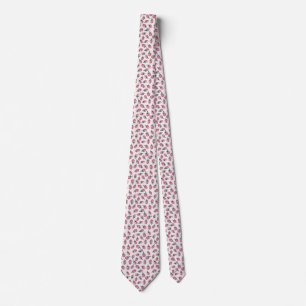 Corbata fresa rosa