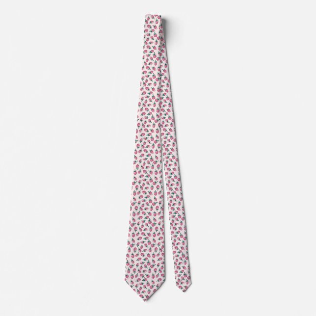 Corbata fresa rosa (Anverso)