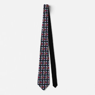 Corbata Frida Kahlo Retro Pink Denim