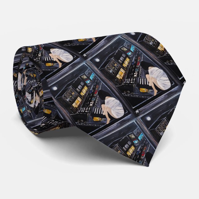 Corbata Friday Night Painting by Alfred Fox (Enrollado)