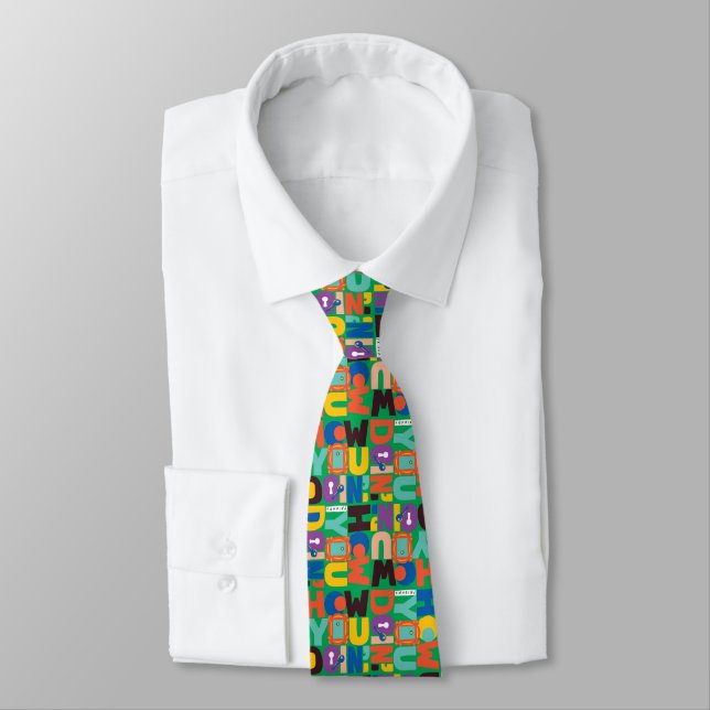 Corbata FRIENDS™ | Patrón Vibrante 'How You Doin'' (Atado)