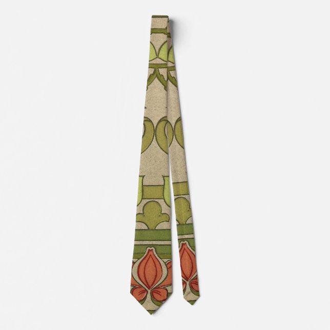 Corbata Frieze Border Art Nouveau Floral (Anverso)