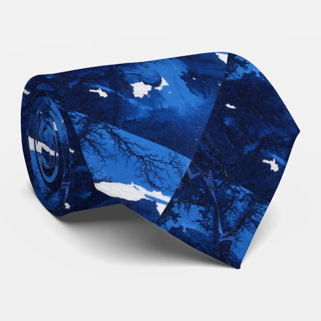 Corbata "Frozen Ridge" Resumen de diseño (Enrollado)