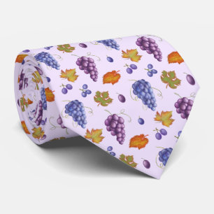 Corbata fruta fresca de uva con azulejos