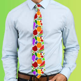 Corbata Frutas Coloridas de Verano