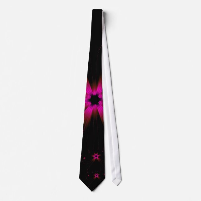 Corbata Fuchsia Flower Burst Tie (Anverso)