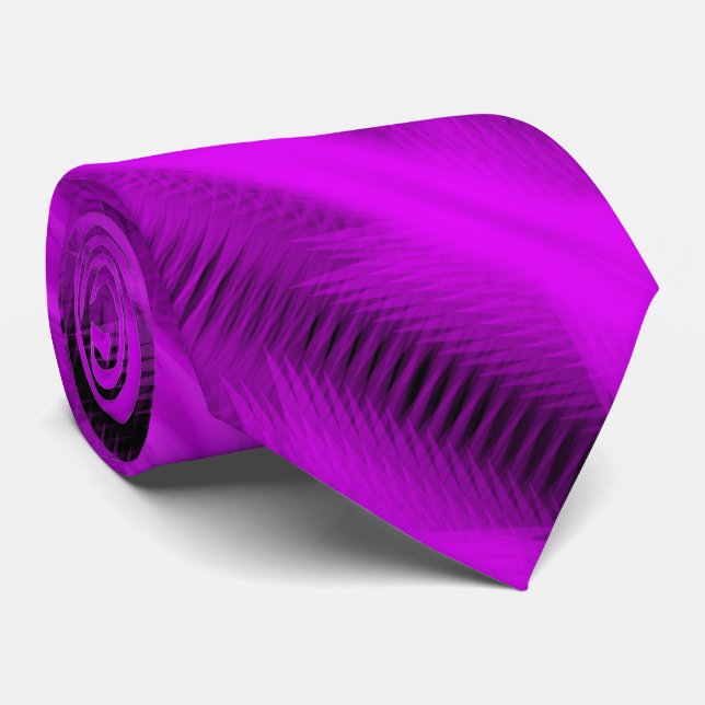 Corbata Fuchsia Futuristic Abstract Diagonal Pattern Art (Enrollado)
