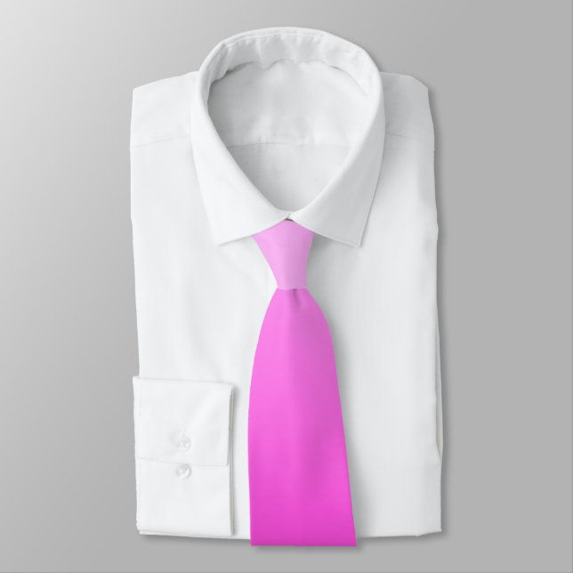 Corbata Fuchsia Ombre rosa claro (Atado)
