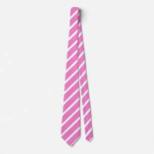 Corbata Fuchsia y cinco rayas blancas