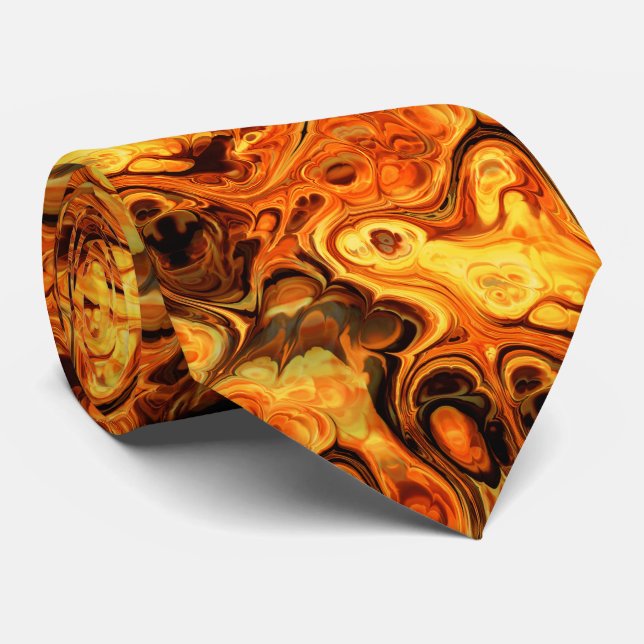 Corbata Fuego Fractal Art 10 Tie (Enrollado)