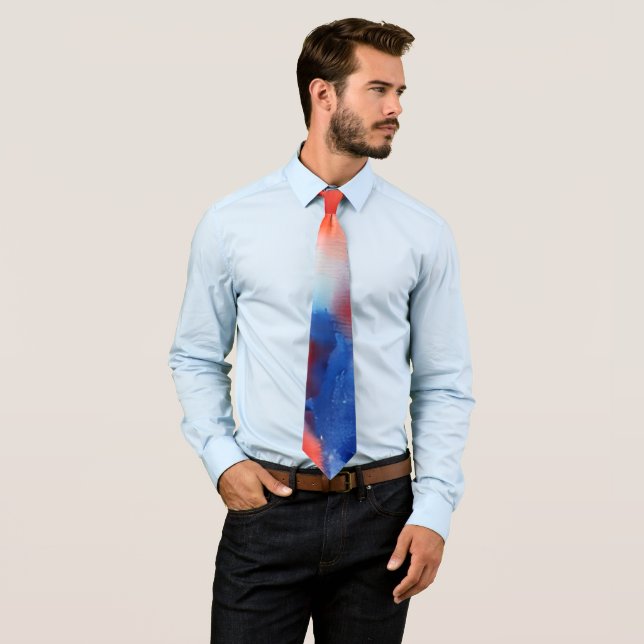 Corbata Fuego y hielo (In situ)