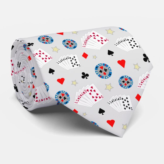 Corbata Fun and Fancy Vegas Poker (Enrollado)