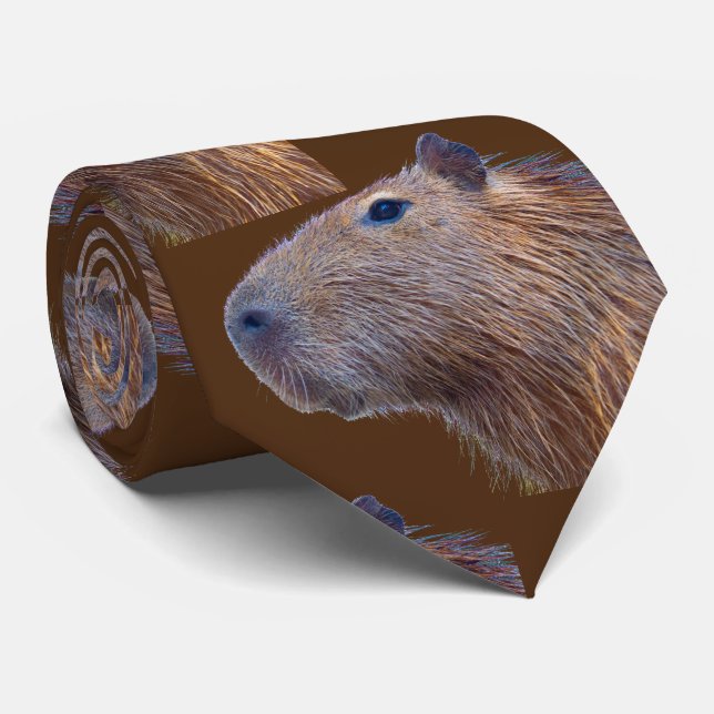 Corbata Fun Capybara Neck Tie (Enrollado)