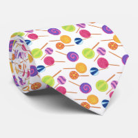 Fun Festividad Collage Colorful Lollipops Cuello L
