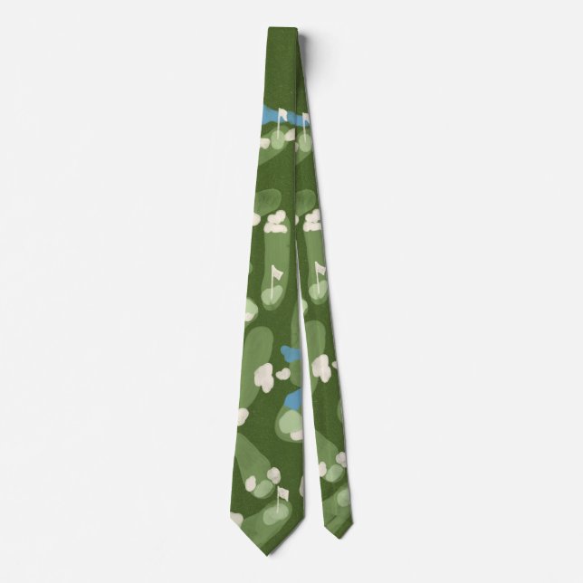 Corbata Fun graphic golf course tie (Anverso)