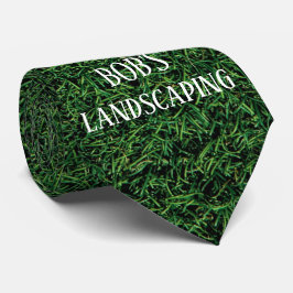 Corbata Fun Green Grass Landscaping Business Tie