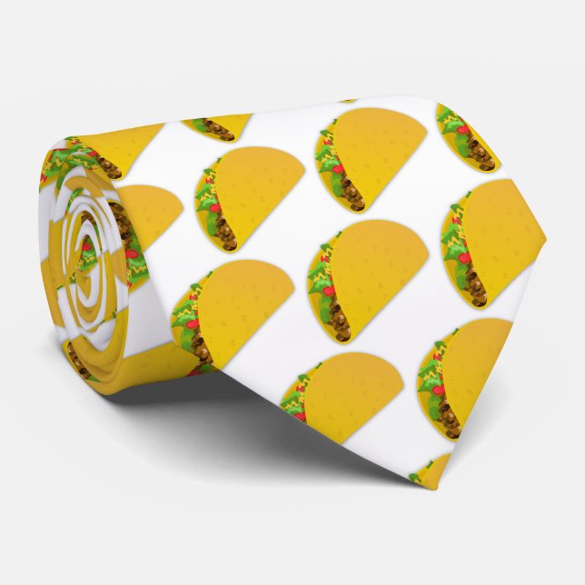 Corbata Fun Taco Pattern (Enrollado)