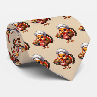 Corbata Fun Thanksgiving pie turkey tiled