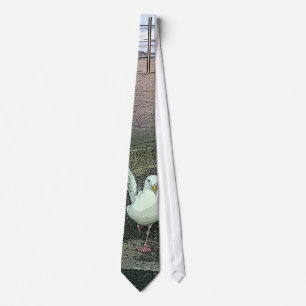 Corbata Funcionamiento divertido enrrollado de la gaviota